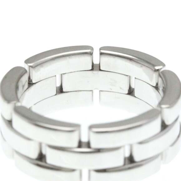 CARTIER 18k Silver Maillon Panthere Ring - Picture 4 of 10